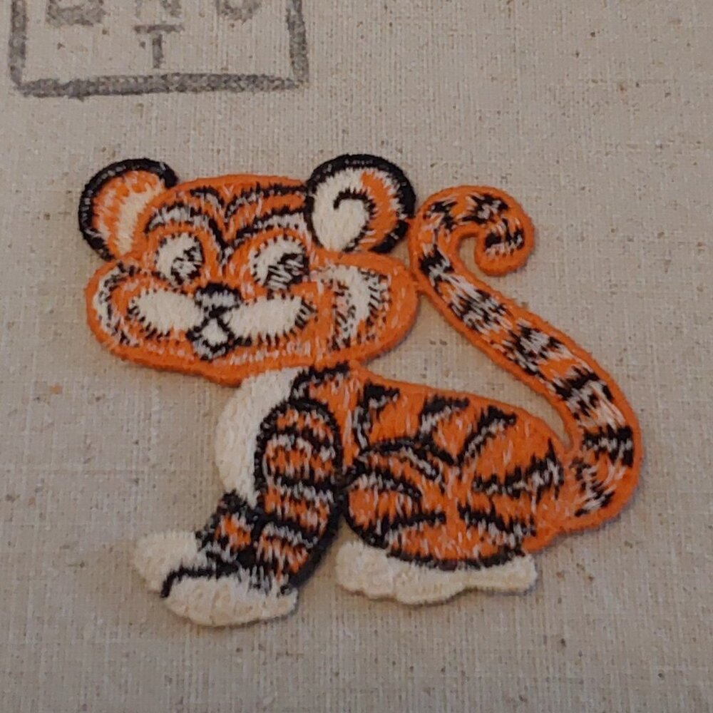 Vintage Embroidered Tiger Patch - image 2
